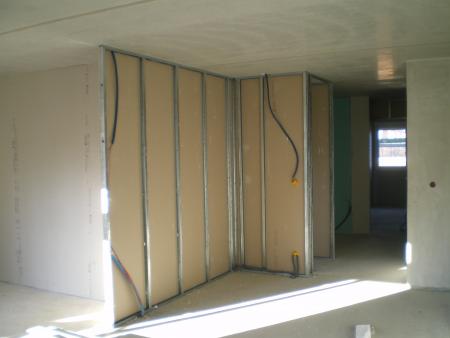 Les cloisons sont pos�es