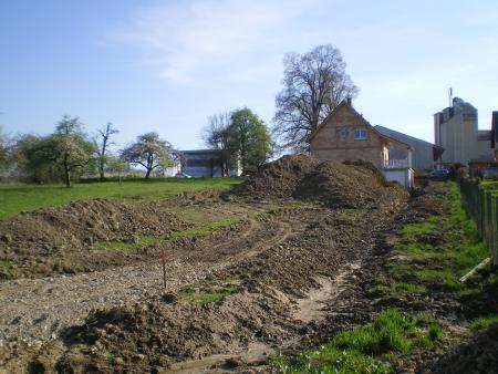 Vue du bas du terrain